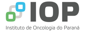 Logotipo IOP Instituto de Oncologia do Paraná, referência em tratamento do câncer no Paraná.