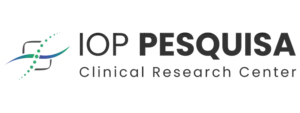 Logotipo IOP Pesquisa Clinical Research Center, centro de pesquisa clínica em oncologia.